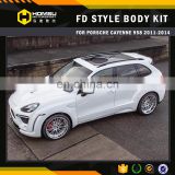 2011-2014 958 Cayenne Car Change FD Style Body Kit With FRP Material bodykit For Porsch-e