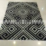 Machine Knitted Micro Fiber Rug With Polyester Pile M151 Blue thumbnail-4