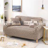 China Manufacturer Latest Design Seersucker Couch Protector Spandex Elastic Stretch Universal Sofa Cover For Home Decor thumbnail-7