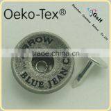 17mm Jeans Shank Buttons,new Custom Jeans Buttons 2015