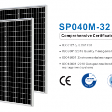 Zonergy 40w Solar Cells Panel Monocrystalline Mono PV Photovoltaic Module Power Oem Price