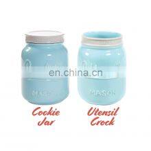 250ml New Factory Custom Empty Decorative Mini Ball Round Small Wide Mouth Ceramic Mason Jar With Lid thumbnail-2