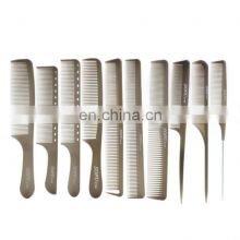 Wholesale Plastic Carbon Fiber Comb Private label professional salon dressing comb