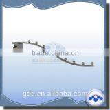 Metal Chrome 7 Beads Shop Display Bracket for Slotted Channel thumbnail-1