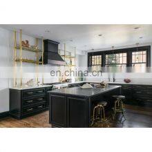 Classic Style Modular Black Quartz Shaker Kitchen Cabinets thumbnail-1