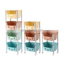 Laundry Basket for Kids Toy Rolling Laundry Cart With Wheel Storage Bin Removable Toys Clothing Organizer