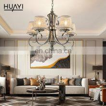 HUAYI European Modern Indoor Artistic Hanging Lights Chandelier E26 E27 Bedroom Living Room LED Pendant Light thumbnail-3