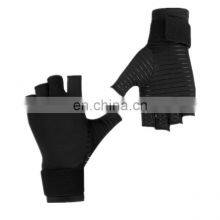 Fingerless Compression Guante With Wrist Strap Copper Infused Arthritis Glove thumbnail-2