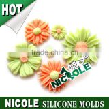 Nicole flower fondant molds silicone