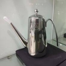 High Quality Stainless Steel Kitchen Oil Sauce Pot Container 600ml-1000ml Stainless Steel Hand Drip Coffee Tea PotOil Can,Oil Kettle thumbnail-2