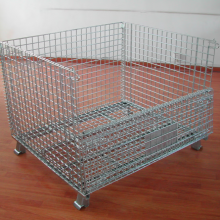 Galvanized Metal Wire Storage Cage Container thumbnail-2