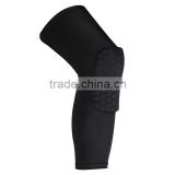 (OEM/ODM Factory)Honeycomb Pad Crashproof Antislip Basketball Leg Knee Long Sleeve Protector Gear