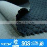 3 Layers Dark Grey Small Dot Polar Fleece Boned Stretch Waterproof Polyester Spandex Fabric for Outdoor Jacket