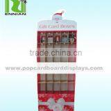Christmas Red Cardboard Display Standing Wtih Plastic Hooks for Retail thumbnail-2