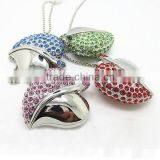 Whosale Heart Shape Jewel Usb Flash Drive thumbnail-4