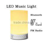 Intelligent Wireless 4.0 Bluetooth Speaker LED Lamp Speaker With TF Card APP Remote Comfortable Light Perfect Sound Quality