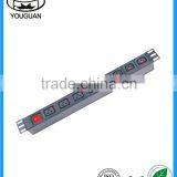 19 Inch IEC 320 C19 Type Rack PDU Remote Control Socket With Switch
