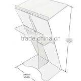 Z-Shape Floor Standing Acrylic Lectern