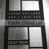 SUNBOW White Core and Bevel Cut Acid-Free Samples, 8 Openings and Screen Print Matboard