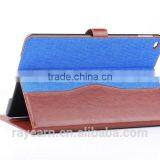 British Style Button Closure Tablet Cover Case For Ipad Air 2 With Flip Cover Stand Case