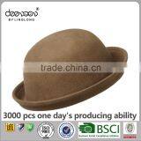 Family Wool Felt Bowler Hat Wholesale Hats For Women thumbnail-5