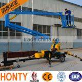 Professional Design 200kg Diesel Engine/Battery Type Folding Arm Genie Boom Lift thumbnail-2
