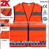 100% Polyester High Visibility Reflective Running Vest With EN20471 and ANSI/ISEA thumbnail-2