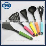 Food-Safe 100% Nylon Dishwasher Safe Kitchen Utensil Set With Rotating Organizing Carousel