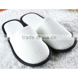High Quality Waffle Weave Slipper for Hotel, White Color and Washable