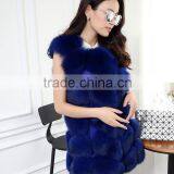 New Product Sleeveless Pretty Women Real Fox Fur Vest thumbnail-1