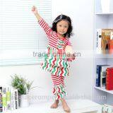Lovely Girl Boutique Stripe Long Sleeve Baby Ruffle Top and Pant Outfits Wholesale Children Clothing Set 2016 thumbnail-2