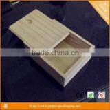 China Pine Wood Plank Polished Wood Gift Box With Sliding Lids thumbnail-2