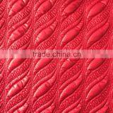 2015 fashion fleece/polyester padded fabric with quilting