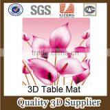 3d Table Mats of Beautiful Flowers thumbnail-1