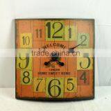 Distressed European Style Antique Wall Clock