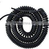 Black Pu Jacket Spiral Cable for Medical Use