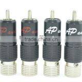 HI-END AP Audiophile Rhodium Plated RCA Jack Plug Connector