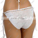 Women's Bikini With White Knitting Swimming Trunks Sexy Women Trunks thumbnail-4