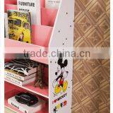 Wooden Library Bookshelf Children Bookcase Kids Home Furniture Decorative Shelf thumbnail-2