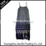 2016 New Product Wholesale Cocktail Breathable Print Knitted Dress With Bandage thumbnail-1