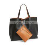 Designer Pebbled Style Women Handbag Reversible Pu Leather Tote Bag