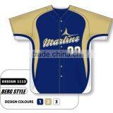 High Quality 100% Polyester Wholesale Custom Full Sublimation Printing Baseball Jersey/custom Sublimated Baseball Jersey/At BERG