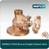 Bronze DIN86211Straight 2.5 Fire Hydrant Landing Valve for Fire Fighting Equipment thumbnail-1