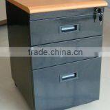 Fashion Design Movable Steel Storage Drawers With 3 Tiers