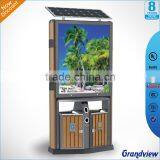 Commercial Outdoor Led Advertising Trash Can Light Box With Solar Panel Quality Choice Most Popular thumbnail-2