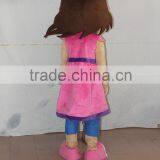 HI CE Hot Sale Funny Plush Pretty Girl Mascot Costume for Sale thumbnail-3