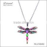 2014 Fashion Jewelry Dragonfly Necklace Costume Jewelry