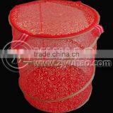 Red Folding Laundry Hamper