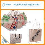 Fashion College Bags Jute Sack Jute Shopping Bag thumbnail-3