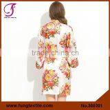 FUNG 300202 New Women Floral Plus Size Bathrobes thumbnail-4